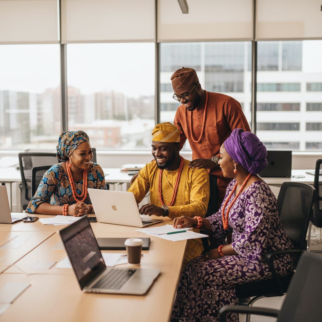 African mentor helping a student
